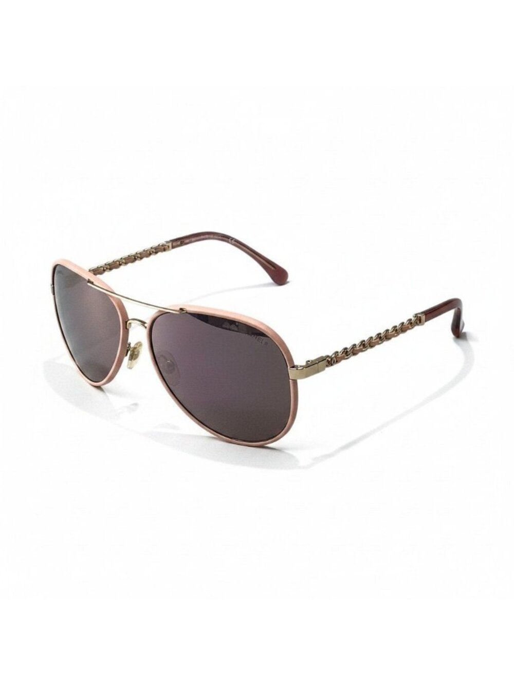 Chanel CC Logo Side Chain Pilot Sunglasses Eyewear